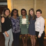 WGRC Staff and Students pose with Georgia State Representative Park Cannon at lunch prior to her inspirational talk!